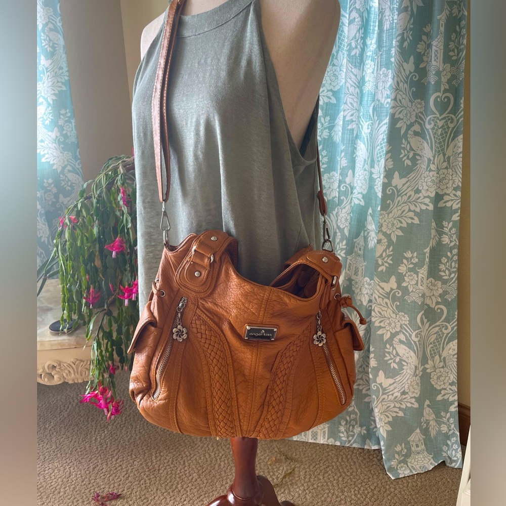 crossbody brown classic medium purse